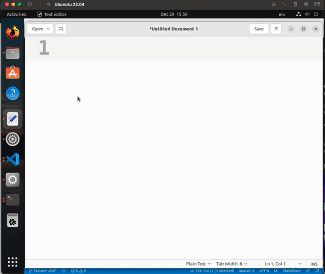 Movie: typing characters using an LDML keyboard
